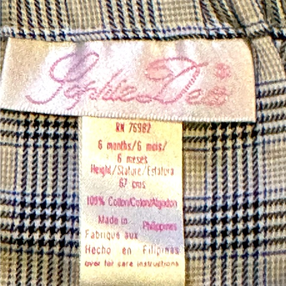 Sophie Dess Plaid Pleated Skirt - Wrap Skirt w/ Button Closure - Size 6mo - NWOT - Picture 6 of 6